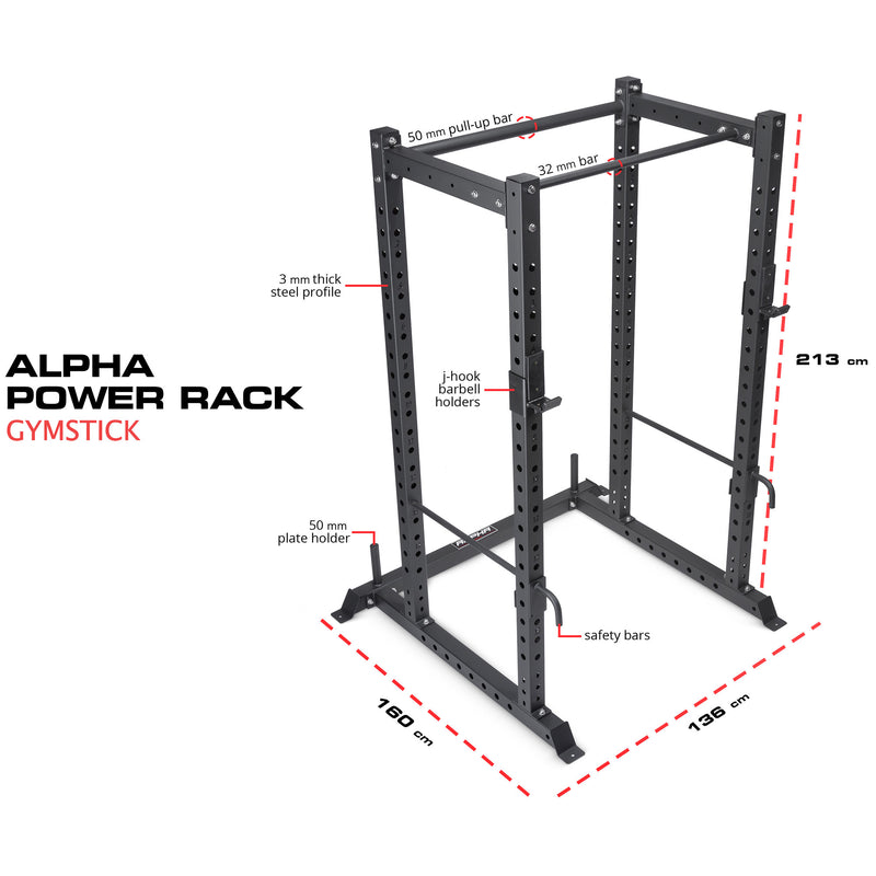 Fitnes kletka Gymstick Alpha Power Rack-Wasup Slovenija