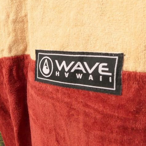 wave hawaii pončo kids dunas logo detajl