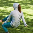 Ženska hoodie majica NRS Silkweight, dolg rokav, UV50+, Marina-Wasup Slovenija