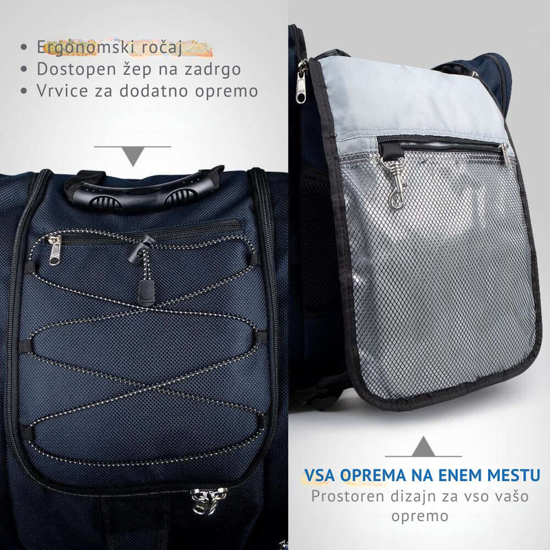 Outdoor Master Torba za pancarje Polar Bear, 50L, modra-Wasup Slovenija