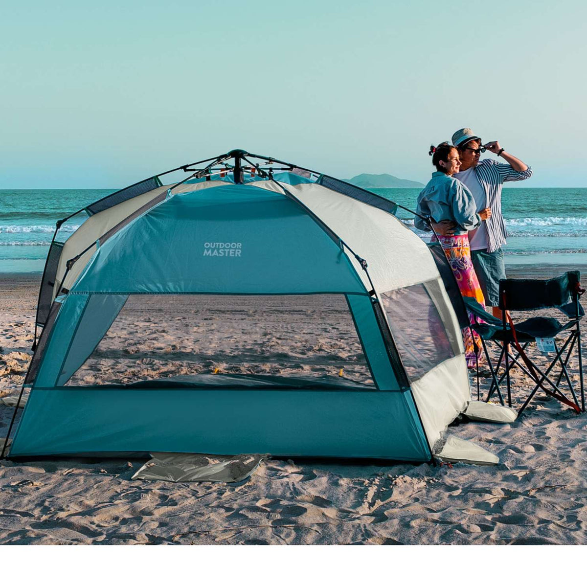 outdoor master tent Pop Up Beach Tent Outdoor Master, Light Blue