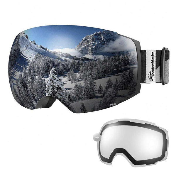 Outdoor Master Smučarska Očala Pro Snow + prozorna leča, Black frame with Grey lens-Wasup Slovenija