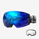 Outdoor Master Smučarska Očala Pro Snow + prozorna leča, Black/Grey frame with Blue lens