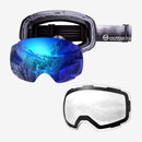 Outdoor Master Smučarska Očala Pro Snow + prozorna leča, Black/Grey frame with Blue lens