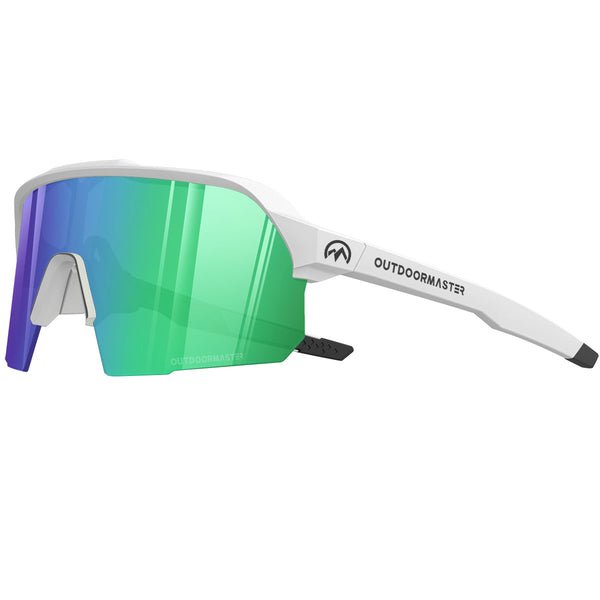 Športna sončna očala Outdoor Master Hawk HD Polarized, White/Revo Green + prozorna leča-Wasup Slovenija