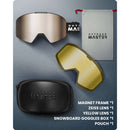 Outdoor Master Smučarska Očala Falcon Cylindrical Zeiss VLT 12.9% + Polarizirana rumena leča 91%, Black frame, Orange Lens-Wasup Slovenija