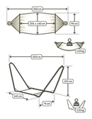Komplet viseča mreža s kovinskim stojalom La Siesta Sunrise Single-Wasup Slovenija