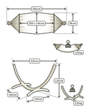 Komplet viseča mreža z lesenim stojalom La Siesta Sunrise Single-Wasup Slovenija