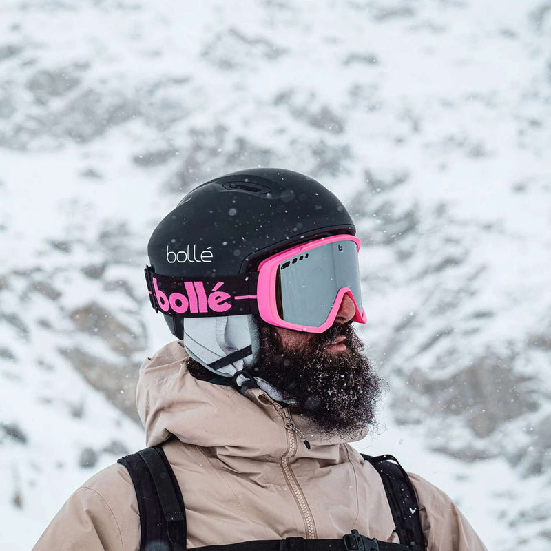 bolle snowboard ski helmet with click to fit Ski Helmet Bolle Atmos Pure Black Matte