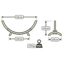 Stojalo Elipso Nature za viseče mreže La Siesta Single-Wasup Slovenija