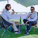 KingCamp Zložljiva Bambusova Miza z Nastavljivo Višino 60x40cm-Wasup Slovenija