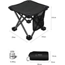 KingCamp Mini Zložljiv Stol, črn-Wasup Slovenija