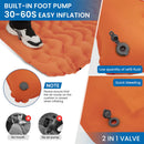 KingCamp DELUXE 10 napihljiva blazina za spanje, 196x68, Oranžna-Wasup Slovenija