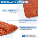 KingCamp DELUXE 10 napihljiva blazina za spanje, 196x68, Oranžna-Wasup Slovenija