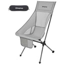 KingCamp Ultralight Highback Zložljiv Stol KC1908, siv-Wasup Slovenija