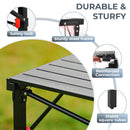 KingCamp Zložljiva Miza 107x70x70, črna-Wasup Slovenija