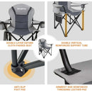 KingCamp Zložljiv Stol z Ledveno Oporo Cedar, siv-Wasup Slovenija