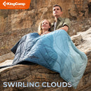 KingCamp Lahka potovalna odeja 200x145cm, Cyan-Wasup Slovenija