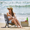 KingCamp Nizek Plažni Stol, siv-Wasup Slovenija