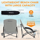 KingCamp Nizek Plažni Stol, siv-Wasup Slovenija