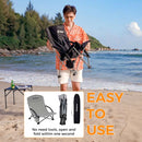 KingCamp Nizek Plažni Stol, siv-Wasup Slovenija