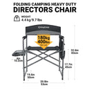 KingCamp Velik Režiserski Stol, Črn-Wasup Slovenija