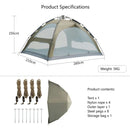 KingCamp Pop Up Šotor 280x280x156, Albano 5, KT2305, Zelen-Wasup Slovenija