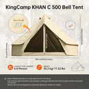 KingCamp KHAN C500 bell šotor za kampiranje-Wasup Slovenija
