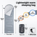 KingCamp Spalna Vreča Oasis 250, siva-Wasup Slovenija