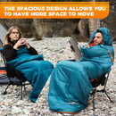 KingCamp Spalna vreča Tigris 250, Peacock Blue-Wasup Slovenija