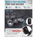 KingCamp Super Light Comfort 10 Podloga za spanje, Blue-Wasup Slovenija