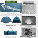 KingCamp Ultralight Šotor Mondome II, Blue, 210x180x130cm-Wasup Slovenija