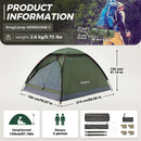 KingCamp Ultralight Šotor Mondome II, Green, KT2427-Wasup Slovenija