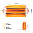 KingCamp Viseča mreža z zložljivo prečko, oranžna, KG2002-Wasup Slovenija