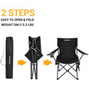 KingCamp Zložljiv Stol Lotus, črn-Wasup Slovenija