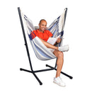 La Siesta Fiji Outdoor Basic Sea Salt Hammock Chair with Stand