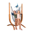 La Siesta Udine - Komplet Viseči Stol Outdoor SeaSalt Comfort in Leseno Stojalo-Wasup Slovenija