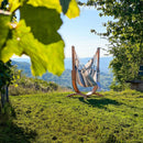 La Siesta Udine - Komplet Viseči Stol Outdoor SeaSalt Comfort in Leseno Stojalo-Wasup Slovenija