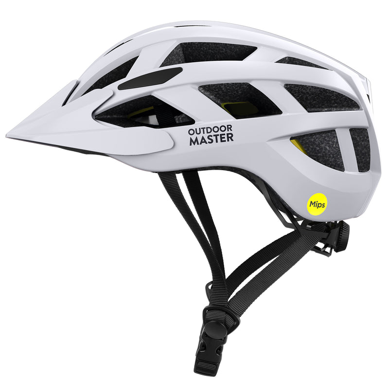 Outdoor master Bike Helmet with Mips, White