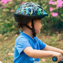 Outdoor Master Kids Bike Helmet Impala, Black Dino