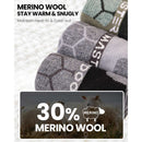 Outdoor Master Smučarske Nogavice, merino volna, 2para, črne-Wasup Slovenija