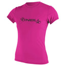 Ženska UV majica Oneill Basic Skins, kratek rokav, Foxpink-Wasup Slovenija