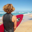 Oneill Moški Neopren Reactor 2 2mm Brezrokavnik z zadrgo, črn-Wasup Slovenija