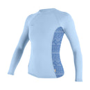 Ženska UV majica Oneill Hyperfreak Skins Rash Guard, dlg rokav, Modra-Wasup Slovenija