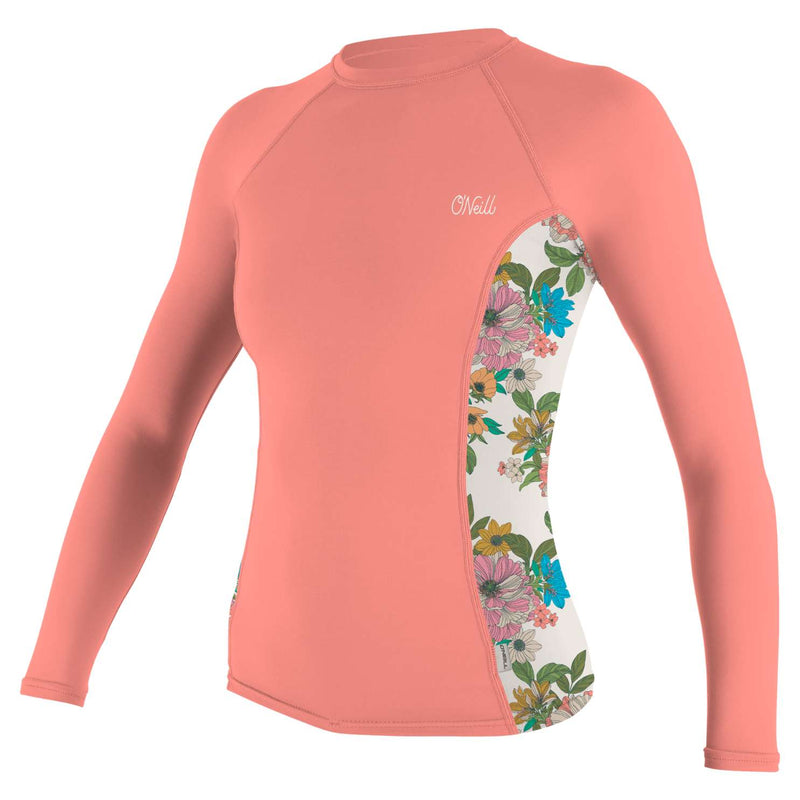 Ženska UV majica Oneill Side Print Rash Guard, dlg rok, Desert Flower-Wasup Slovenija