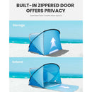 Prenosni Plažni Šotor Outdoor Master, Moder-Wasup Slovenija