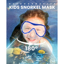 Outdoor Master Otroški Komplet za Snorklanje: Maska, Dihalka in Plavuti, moder-Wasup Slovenija