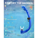 Outdoor Master Otroški Komplet za Snorklanje: Maska, Dihalka in Plavuti, moder-Wasup Slovenija