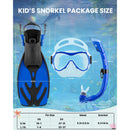 Outdoor Master Otroški Komplet za Snorklanje: Maska, Dihalka in Plavuti, moder-Wasup Slovenija