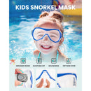 Outdoor Master Otroški Komplet za Snorklanje: Maska, Dihalka in Plavuti, moder-Wasup Slovenija